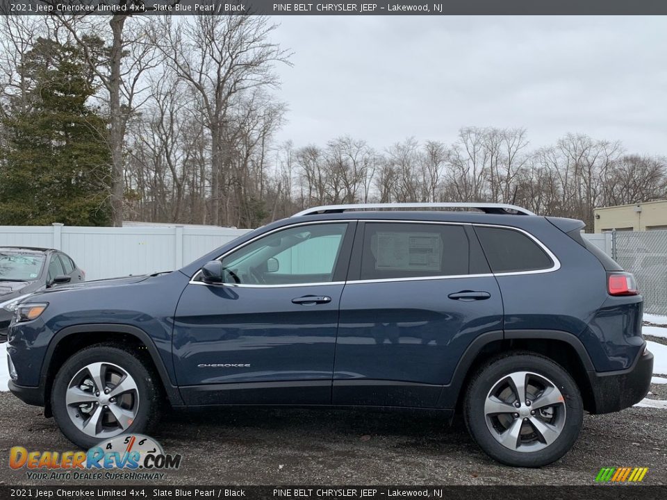 2021 Jeep Cherokee Limited 4x4 Slate Blue Pearl / Black Photo #4