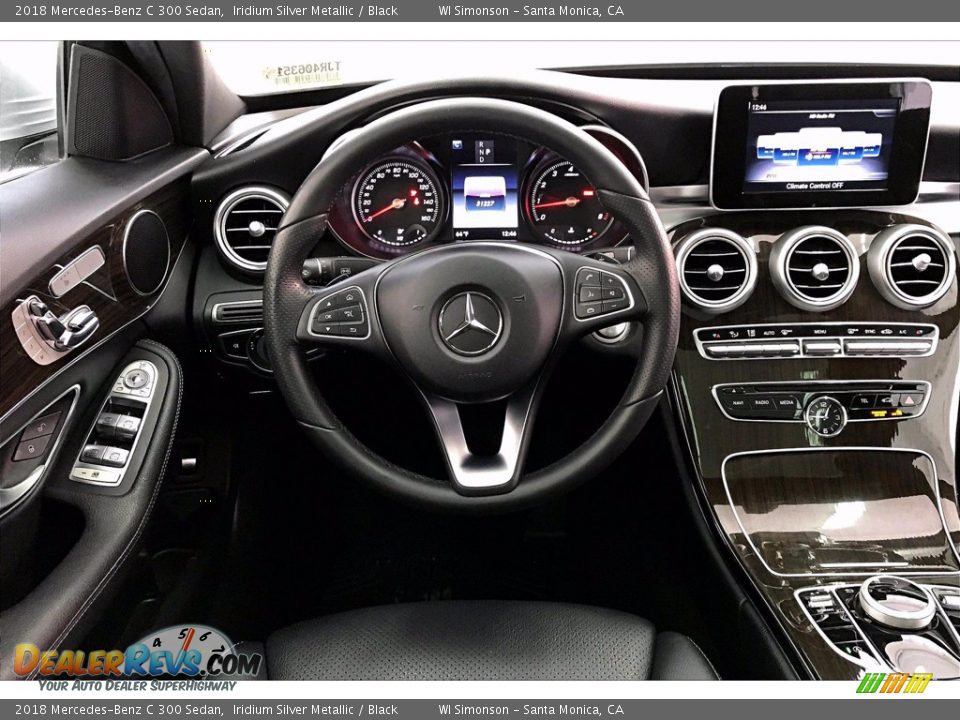 2018 Mercedes-Benz C 300 Sedan Iridium Silver Metallic / Black Photo #4