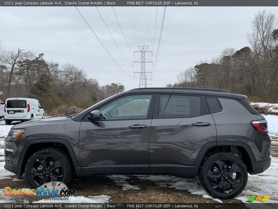 2021 Jeep Compass Latitude 4x4 Granite Crystal Metallic / Black Photo #4