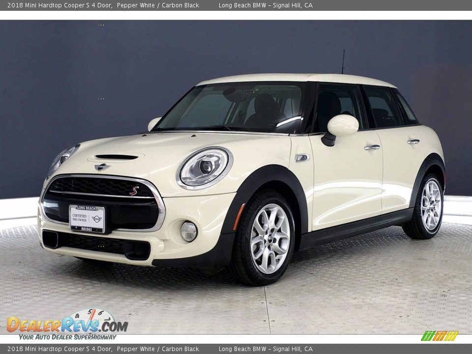 2018 Mini Hardtop Cooper S 4 Door Pepper White / Carbon Black Photo #12