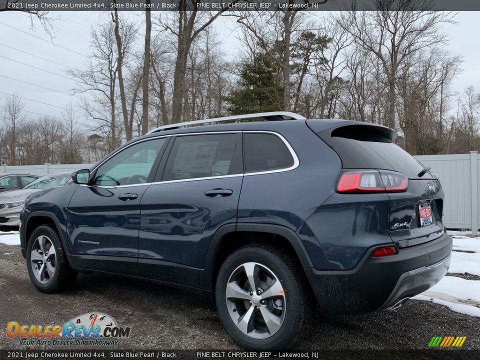 2021 Jeep Cherokee Limited 4x4 Slate Blue Pearl / Black Photo #6