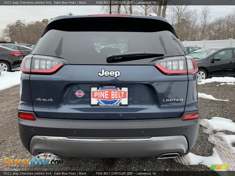 2021 Jeep Cherokee Limited 4x4 Slate Blue Pearl / Black Photo #7