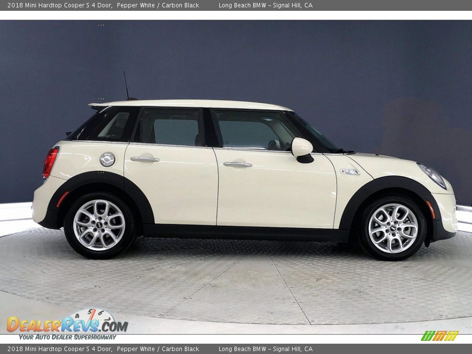 2018 Mini Hardtop Cooper S 4 Door Pepper White / Carbon Black Photo #14