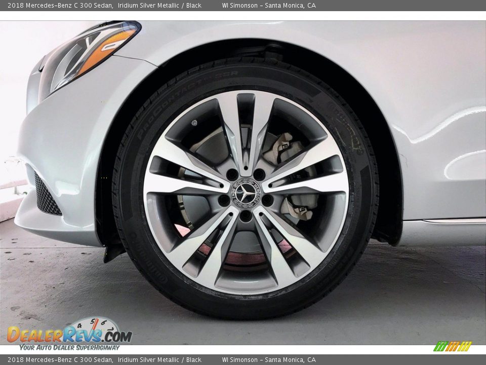 2018 Mercedes-Benz C 300 Sedan Iridium Silver Metallic / Black Photo #8