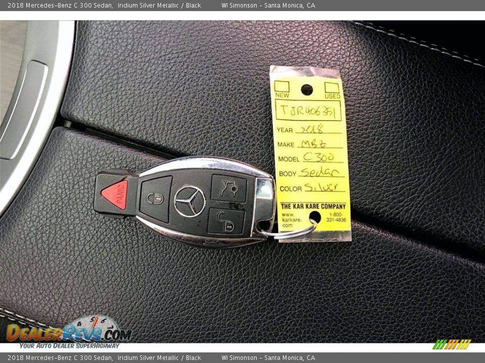 2018 Mercedes-Benz C 300 Sedan Iridium Silver Metallic / Black Photo #11