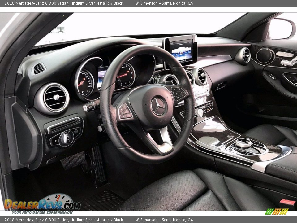 2018 Mercedes-Benz C 300 Sedan Iridium Silver Metallic / Black Photo #14