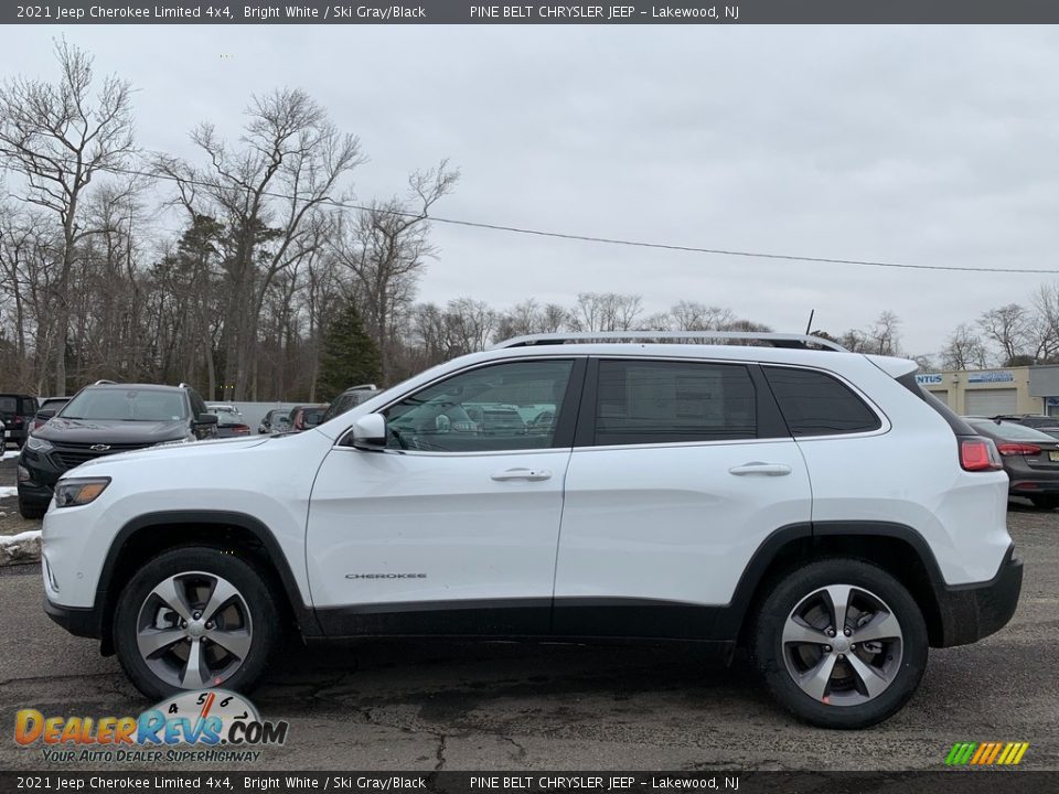 2021 Jeep Cherokee Limited 4x4 Bright White / Ski Gray/Black Photo #4