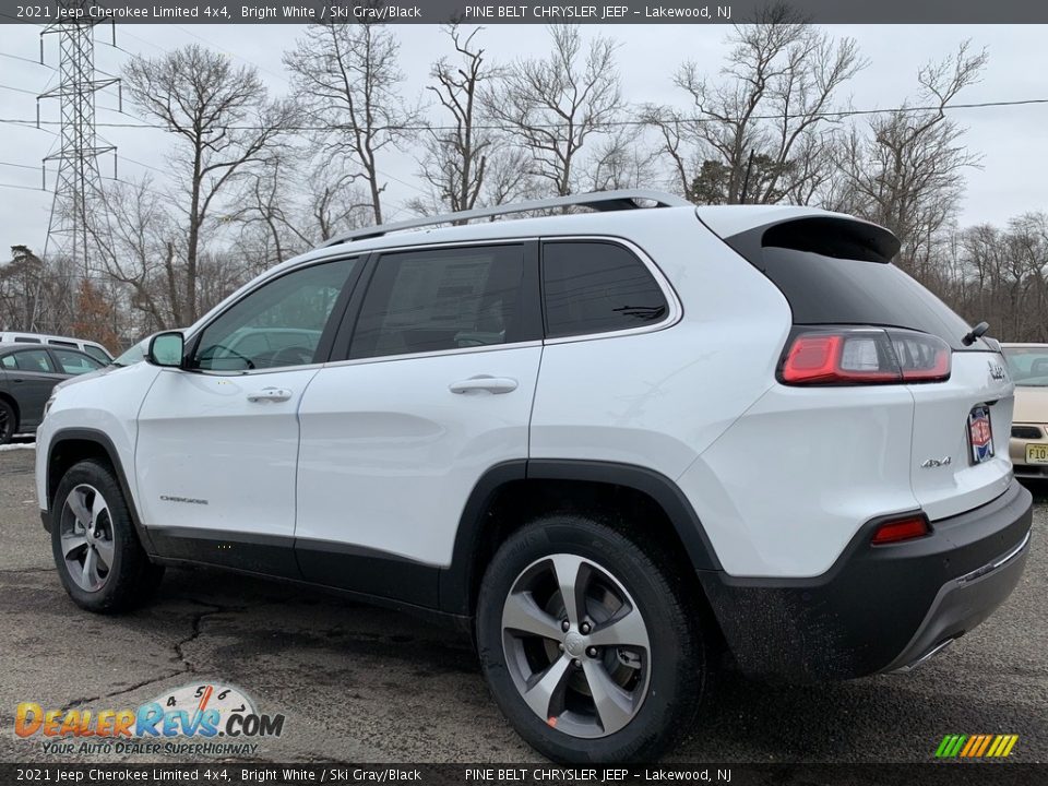 2021 Jeep Cherokee Limited 4x4 Bright White / Ski Gray/Black Photo #6