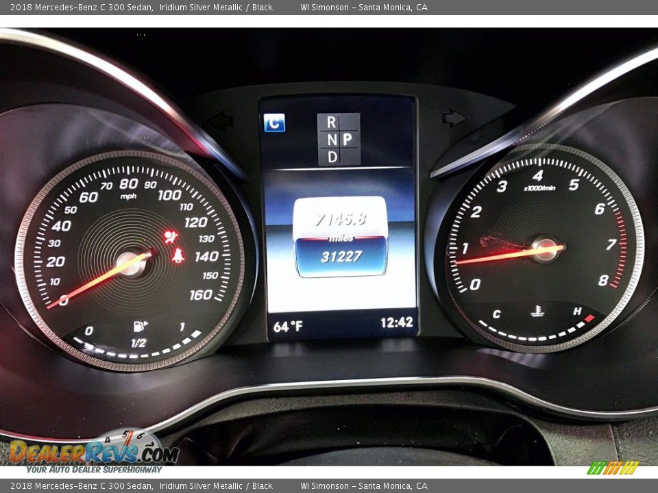 2018 Mercedes-Benz C 300 Sedan Iridium Silver Metallic / Black Photo #23