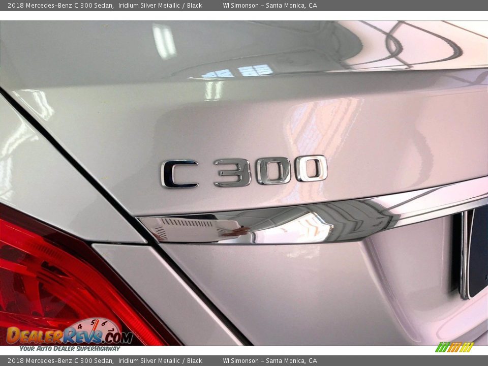 2018 Mercedes-Benz C 300 Sedan Iridium Silver Metallic / Black Photo #31