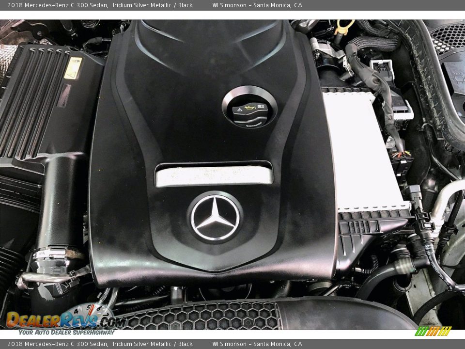 2018 Mercedes-Benz C 300 Sedan Iridium Silver Metallic / Black Photo #32