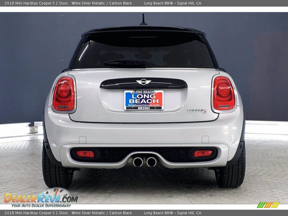 2018 Mini Hardtop Cooper S 2 Door White Silver Metallic / Carbon Black Photo #3