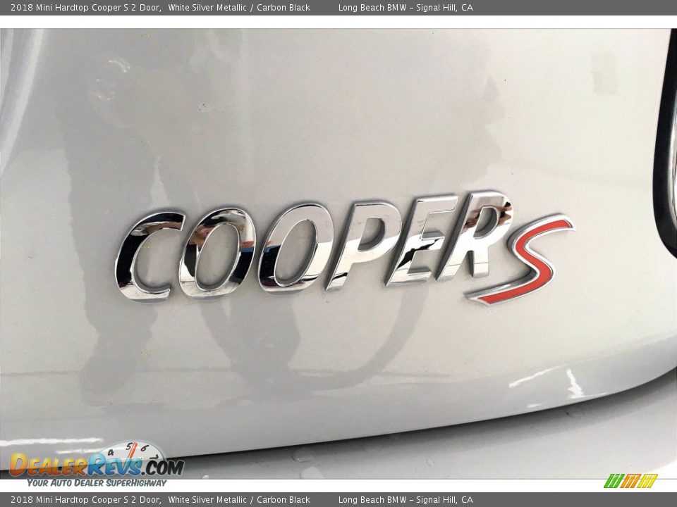 2018 Mini Hardtop Cooper S 2 Door White Silver Metallic / Carbon Black Photo #7