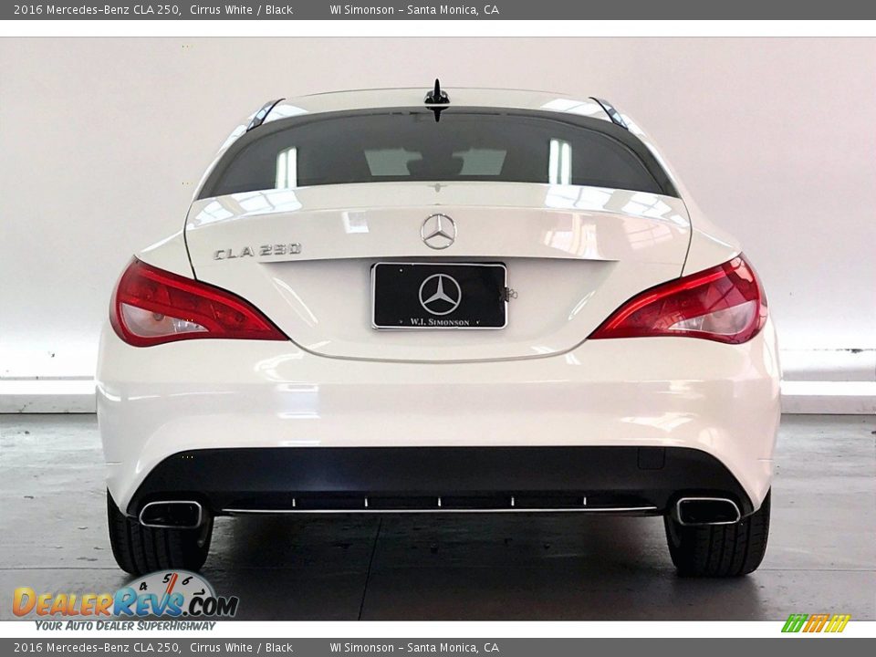 2016 Mercedes-Benz CLA 250 Cirrus White / Black Photo #3