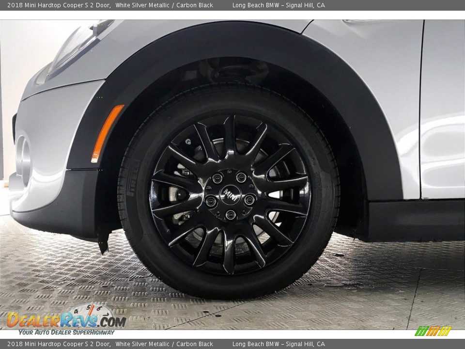 2018 Mini Hardtop Cooper S 2 Door White Silver Metallic / Carbon Black Photo #8