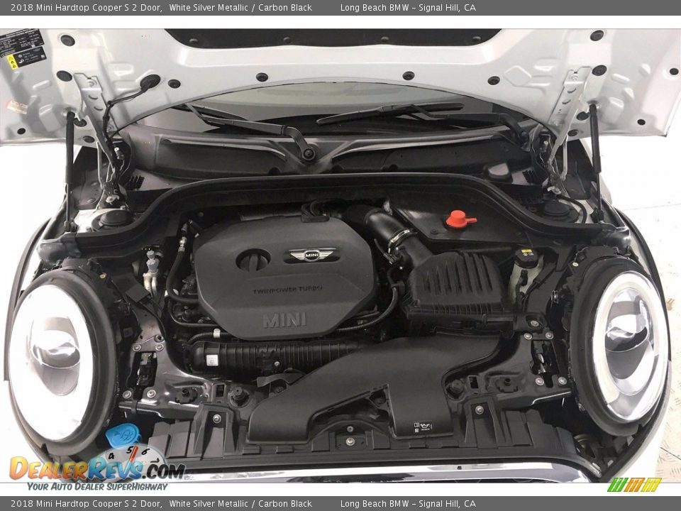 2018 Mini Hardtop Cooper S 2 Door White Silver Metallic / Carbon Black Photo #9
