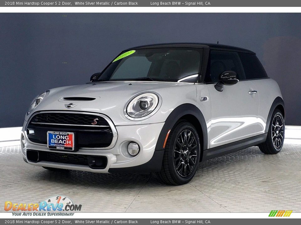 2018 Mini Hardtop Cooper S 2 Door White Silver Metallic / Carbon Black Photo #12