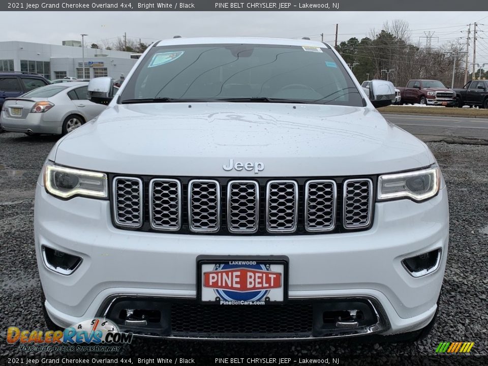 2021 Jeep Grand Cherokee Overland 4x4 Bright White / Black Photo #3