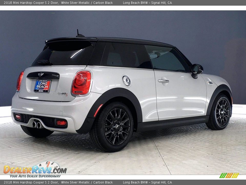2018 Mini Hardtop Cooper S 2 Door White Silver Metallic / Carbon Black Photo #13