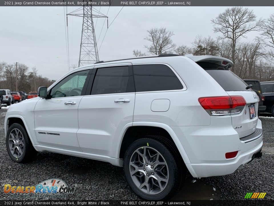 2021 Jeep Grand Cherokee Overland 4x4 Bright White / Black Photo #6