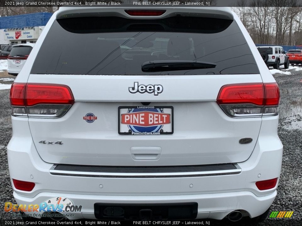 2021 Jeep Grand Cherokee Overland 4x4 Bright White / Black Photo #7