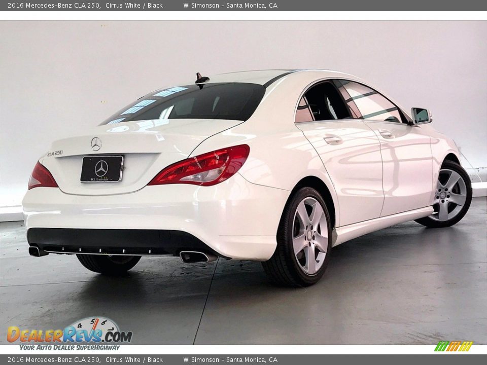 2016 Mercedes-Benz CLA 250 Cirrus White / Black Photo #13