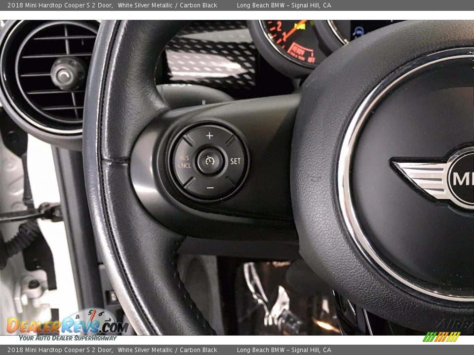 2018 Mini Hardtop Cooper S 2 Door White Silver Metallic / Carbon Black Photo #18