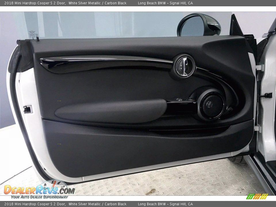 2018 Mini Hardtop Cooper S 2 Door White Silver Metallic / Carbon Black Photo #23