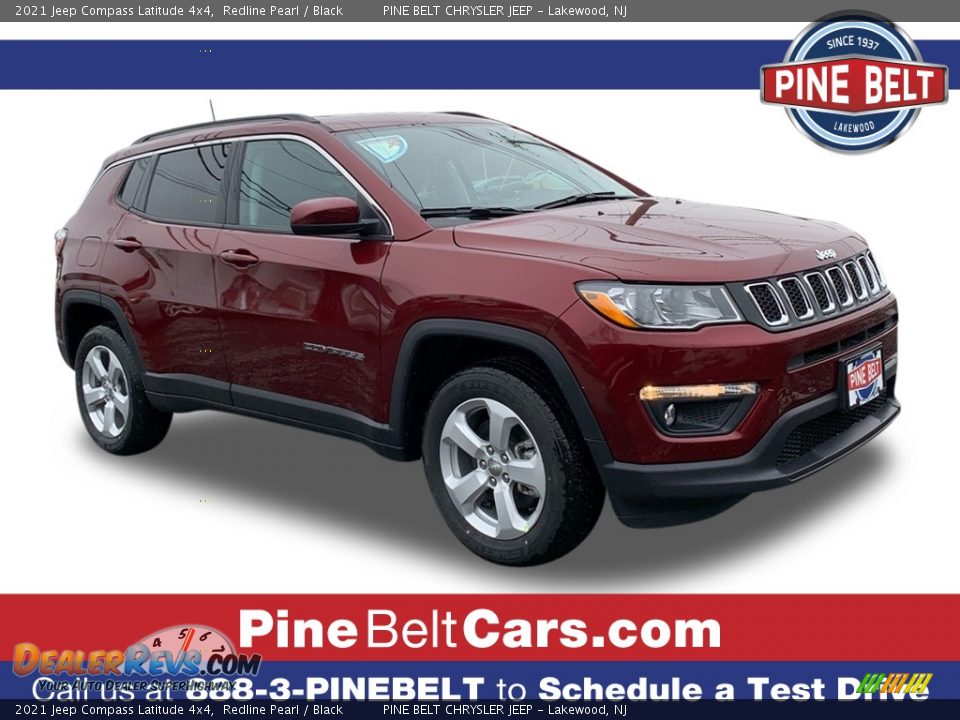 2021 Jeep Compass Latitude 4x4 Redline Pearl / Black Photo #1