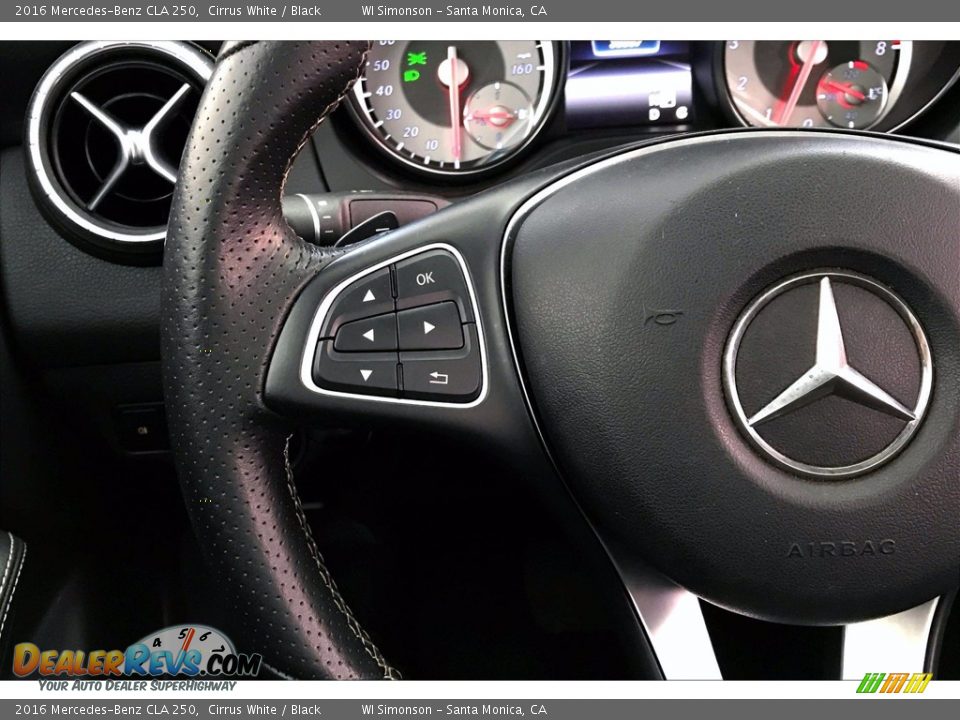 2016 Mercedes-Benz CLA 250 Cirrus White / Black Photo #21