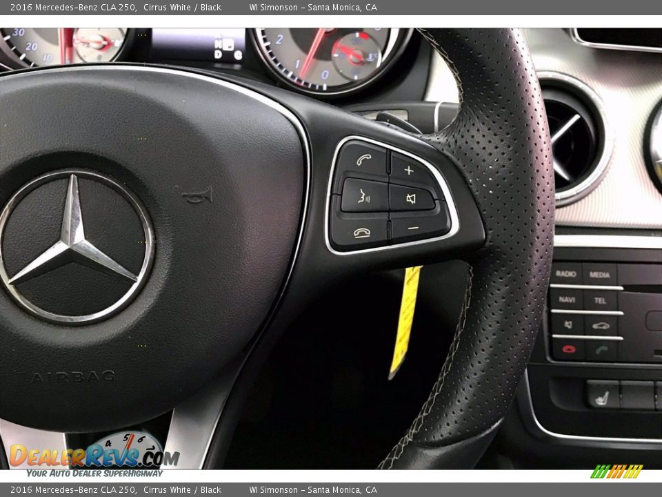 2016 Mercedes-Benz CLA 250 Cirrus White / Black Photo #22