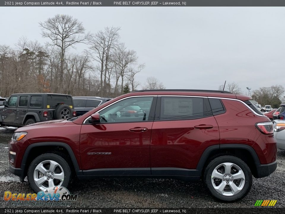 2021 Jeep Compass Latitude 4x4 Redline Pearl / Black Photo #4