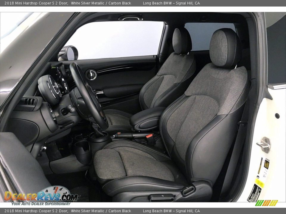 2018 Mini Hardtop Cooper S 2 Door White Silver Metallic / Carbon Black Photo #27
