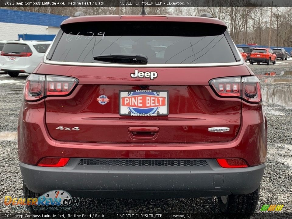 2021 Jeep Compass Latitude 4x4 Redline Pearl / Black Photo #7