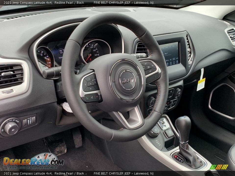 2021 Jeep Compass Latitude 4x4 Redline Pearl / Black Photo #12