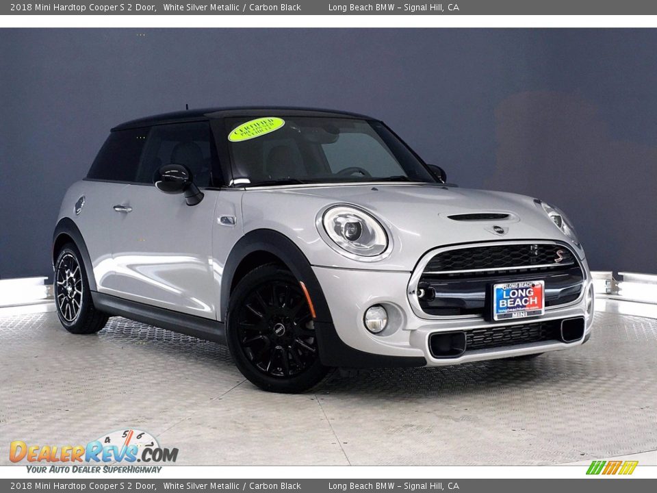 2018 Mini Hardtop Cooper S 2 Door White Silver Metallic / Carbon Black Photo #35