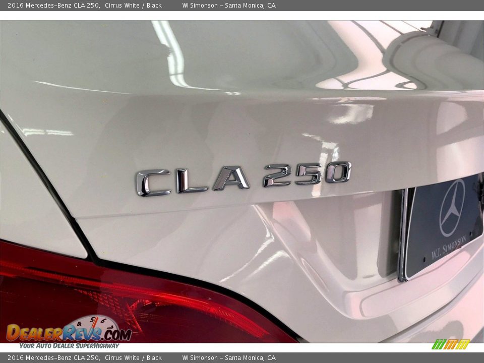 2016 Mercedes-Benz CLA 250 Cirrus White / Black Photo #31