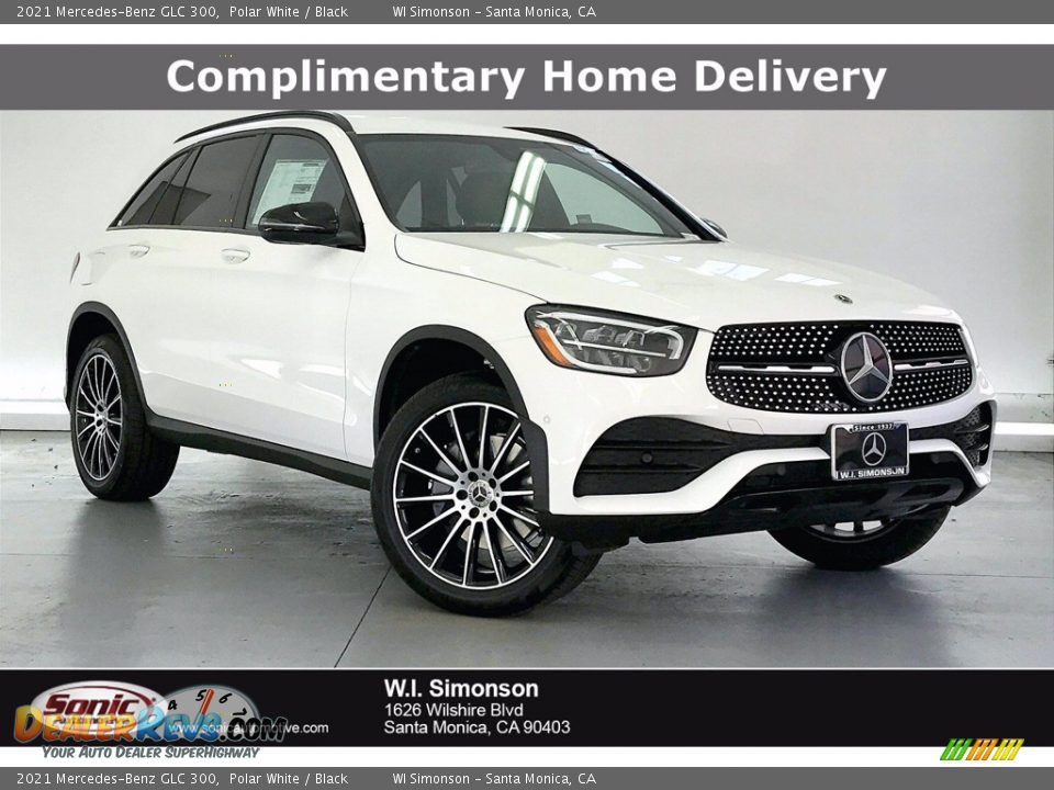 2021 Mercedes-Benz GLC 300 Polar White / Black Photo #1