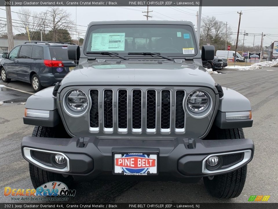 2021 Jeep Gladiator Overland 4x4 Granite Crystal Metallic / Black Photo #3