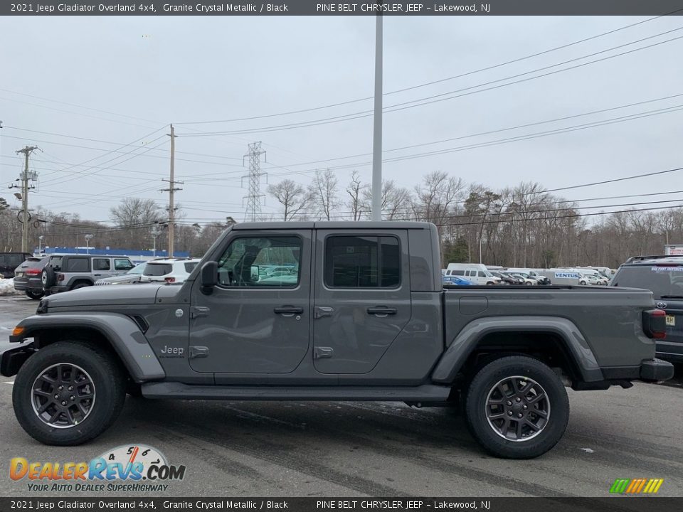 2021 Jeep Gladiator Overland 4x4 Granite Crystal Metallic / Black Photo #4