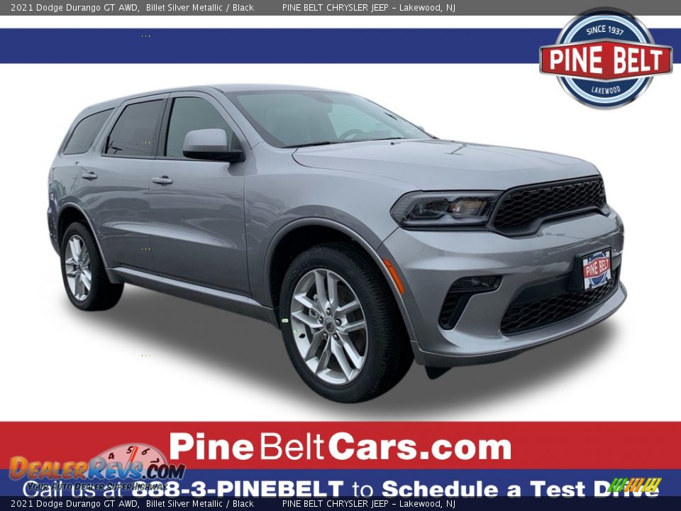 2021 Dodge Durango GT AWD Billet Silver Metallic / Black Photo #1