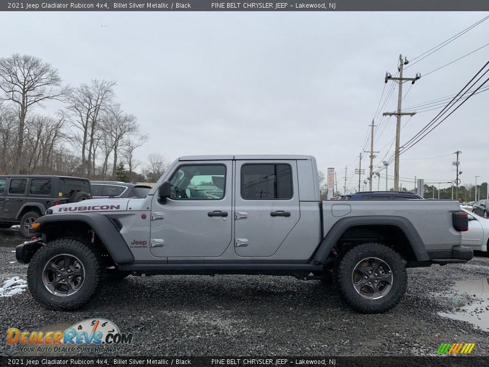 2021 Jeep Gladiator Rubicon 4x4 Billet Silver Metallic / Black Photo #4