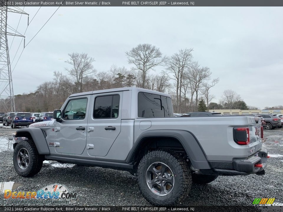 2021 Jeep Gladiator Rubicon 4x4 Billet Silver Metallic / Black Photo #6