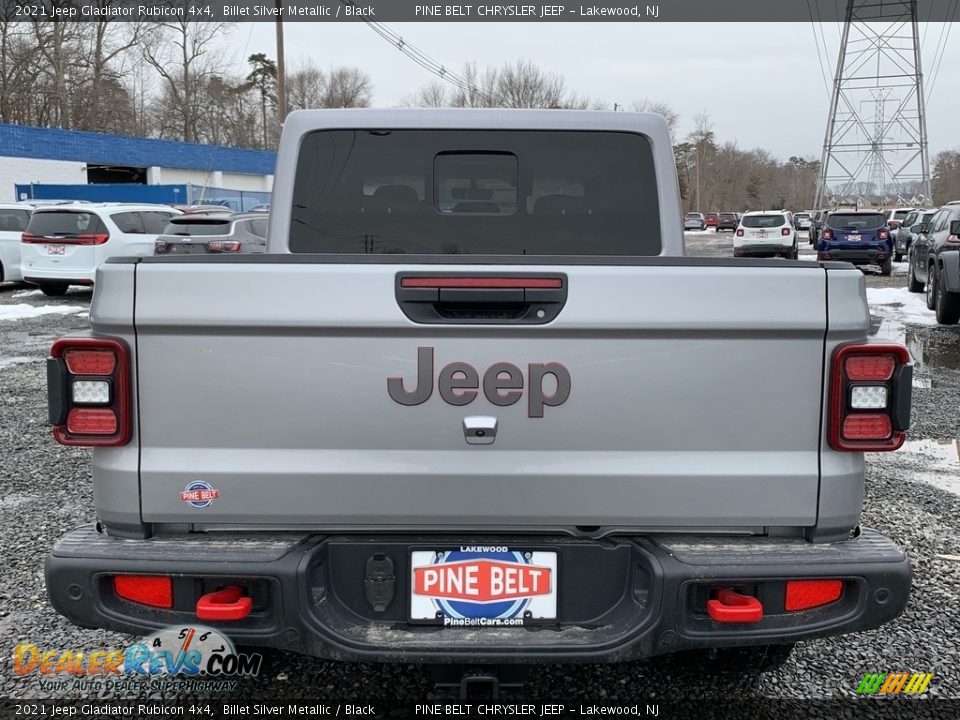 2021 Jeep Gladiator Rubicon 4x4 Billet Silver Metallic / Black Photo #7