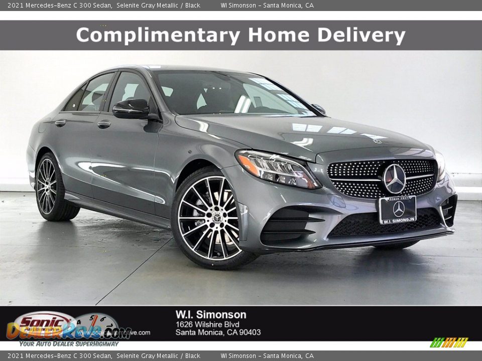 2021 Mercedes-Benz C 300 Sedan Selenite Gray Metallic / Black Photo #1