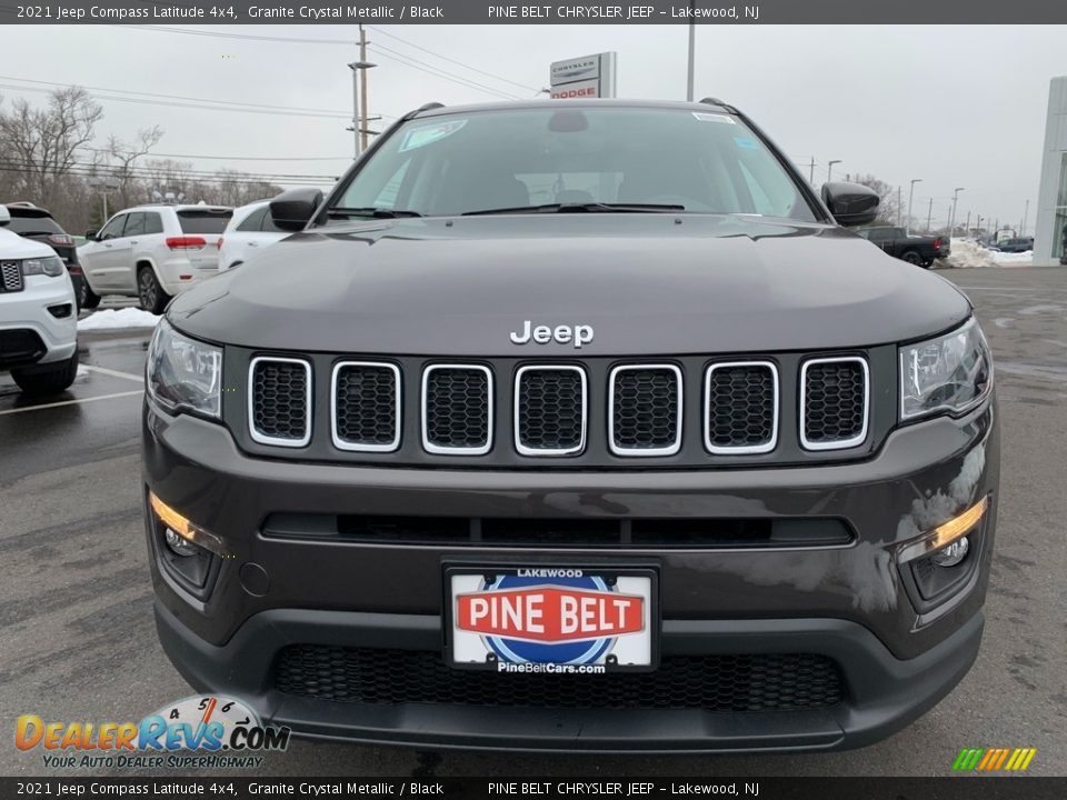 2021 Jeep Compass Latitude 4x4 Granite Crystal Metallic / Black Photo #3