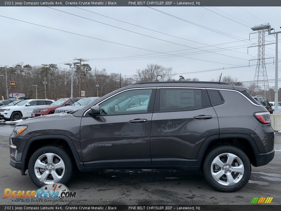 2021 Jeep Compass Latitude 4x4 Granite Crystal Metallic / Black Photo #4