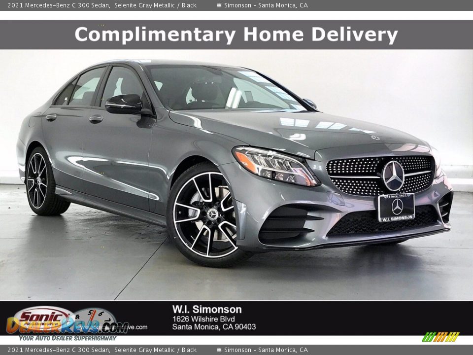 2021 Mercedes-Benz C 300 Sedan Selenite Gray Metallic / Black Photo #1