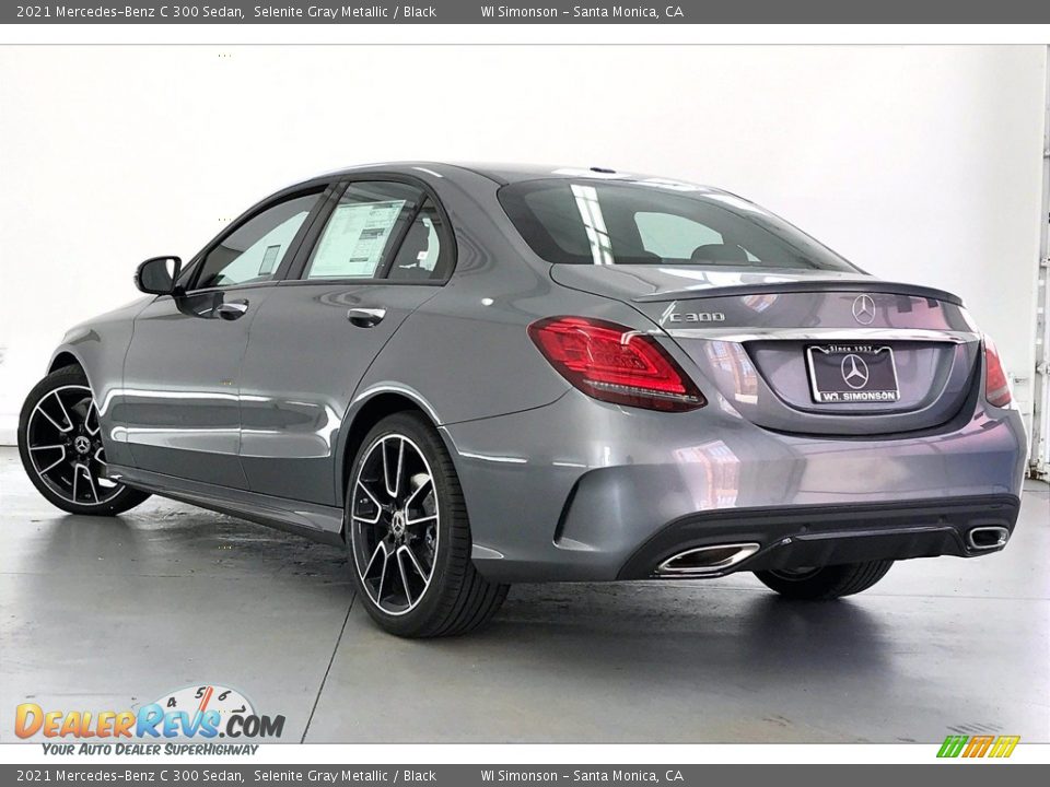2021 Mercedes-Benz C 300 Sedan Selenite Gray Metallic / Black Photo #2