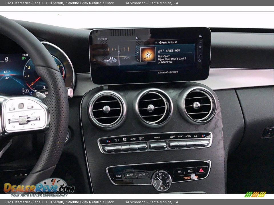 2021 Mercedes-Benz C 300 Sedan Selenite Gray Metallic / Black Photo #5